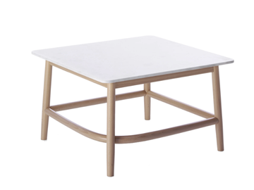 SINGLE CURVE LOW TABLE - Square marble coffee table by Wiener GTV Design - view 2